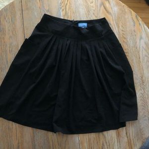 Vera Wang High Waisted Black Pleated Skirt 10